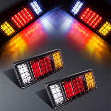 Load image into Gallery viewer, LIMICAR 40 LED Trailer Tail Lights Kit Waterproof Turn Signal Brake Reverse Running Lights LED Tail Light for Truck Boat Trailer UTV UTE RV Camper Pickup (2 Pack)
