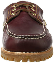 Load image into Gallery viewer, Timberland Men's Traditional Handsewn 3-Eyelet Classic Lug, Burgundy/Brown, 9M
