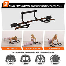 Load image into Gallery viewer, Doorway Pull Up Bar with Ergonomic Grip, Exercise Equipment Body Gym System No Screws Trainer, Multi-Grip Chin Up Bar &amp; Exercise Bar &amp; Home Workout
