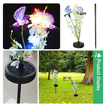 Load image into Gallery viewer, Gallity 29.5''Creativity Solar Flower Outdoor Garden Stake Landscape Lights - with Two Birds Statue Flowers Lawn Led Waterproof Lamp Plug in The Ground - for Yard, Patio, Backyard Decoration
