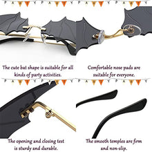 Load image into Gallery viewer, Fashion men's women bat sunglasses vintage frameless Mirror Rimless Sun Glasses Unique Sunglasses UV400
