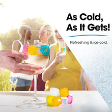 Load image into Gallery viewer, Reusable Ice Cubes For Drinks - Chills Drinks Without Diluting Them - Made From BPA Free Plastic - Refreezable, Washable, Quick And Easy To Use - For All Beverages - Pack Of 30 With Storage Container
