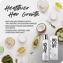 Load image into Gallery viewer, BOLDIFY 3X Biotin Hair Growth Serum - Get Thicker Hair Day One - Natural 3-in-1 Hair Regrowth, Leave-In Conditioner &amp; Blow Out Thermal Treatment - Thickener Hair Products for Women and Men - 4 oz
