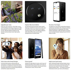 Nokia 6.2 - Android 9.0 Pie - 64 GB - Triple Camera - Unlocked Smartphone (AT&T/T-Mobile/MetroPCS/Cricket/Mint) - 6.3" FHD+ HDR Screen - Ice Blue - U.S. Warranty