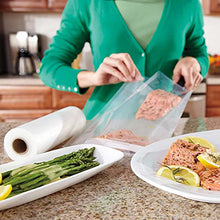 Load image into Gallery viewer, FoodSaver 8&quot; and 11&quot; Vacuum Seal Rolls Multipack, Make Custom-Sized BPA-Free Vacuum Sealer Bags, Multi-Pack, Clear
