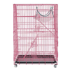 Load image into Gallery viewer, kkkki Luxury 3-Tier Cat Ferret Cage Portable Cat Home Fold Pet Cat Cage Playpen
