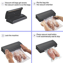 Load image into Gallery viewer, FungLam Vacuum Sealer Bags - 2 Pack 8" x 50' Commercial Grade Sealer Saver Rolls for Foodsaver and Sous Vide (Total 100 feet)
