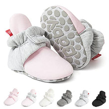 Load image into Gallery viewer, Meckior Infant Baby Boys Girls Cotton Booties Winter Fleece Warm Cozy Socks Soft Bottom Newborn Toddle First Walkers Crib Shoes with Grippers
