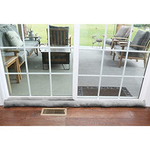 Load image into Gallery viewer, HOME DISTRICT Door Draft Stopper for Bottom of Door Sliding Glass Apartment and Patio Door Draft Stopper- Approx. 71&quot; Long Gray
