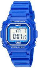 Load image into Gallery viewer, Casio F108WH Water Resistant Digital Blue Resin Strap Watch
