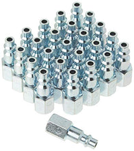 Load image into Gallery viewer, Primefit IP1414FS-B25-P (25 Pack) Industrial Style Air Quick Connect Plugs/Nipples 1/4" x 1/4" Female NPT
