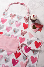 Load image into Gallery viewer, DII Valentine's Day Collection Kitchen, Apron, Hearts Collage
