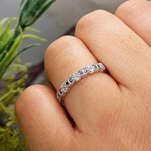 Load image into Gallery viewer, Dazzlingrock Collection 0.15 Carat (ctw) Sterling Silver Round Black &amp; White Diamond Ladies Wedding Band, Size 8
