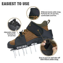 Load image into Gallery viewer, Leweio Lawn Aerator Shoes, Metal Spike Sandals for Aerating Lawn - Effectively Aerating Soil for Plants Health, Pre-Assembled Grass Aerator Tools for Yard,Revives Lawn Health
