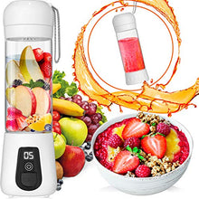 Load image into Gallery viewer, Portable Blender Lacomri – Powerful Crusher for Frozen Fruits and Veggies – Travel Blender – Cordless Blender – Portable Blender USB Rechargeable – Personal Blender – Mini Blender with Stainless-Steel Blades – Ideal for Healthy Juices and Smoothies
