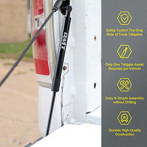 Compatible with 15-21 F150 Pickup Tailgate Assist, Truck Tail Gate Lift Assist Tailgate Shock Compatible with 2015 2016 2017 2018 2019 2020 2021 Ford F-150 XL XLT Platinum Raptor King Ranch