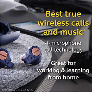 Jabra Elite Active 65t Earbuds – True Wireless Earbuds with Charging Case, Copper Black – Bluetooth Earbuds with a Secure Fit and Superior Sound, Long Battery Life and More