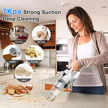 Load image into Gallery viewer, Handheld Vacuum Cleaner, Car Vacuum Cleaner, Rechargeable High Power Cordless with Quick Charge, LED Light, Hand Vac for Home and Car Cleaning, Wet &amp; Dry

