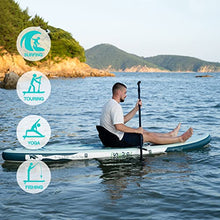 Load image into Gallery viewer, FunWater SUP Inflatable Stand Up Paddle Board Ultra-Light Inflatable Paddleboard with ISUP Accessories,Fins,Adjustable Paddle, Pump,Backpack, Leash, Waterproof Phone Bag,Kayak Seat
