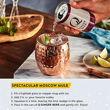 Load image into Gallery viewer, Q Mixers Premium Ginger Beer: Real Ingredients &amp; Less Sweet, 7.5 Fl oz per can, 24 Cans
