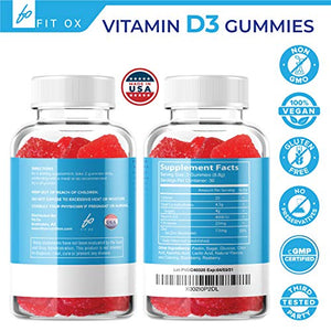Vitamin D3 Gummies with Zinc Echinacea Supplements 4000 IU, Chewable Vitamin D for Adults Kids - VIT D Immune Booster, Bone Health, Joint Muscle Support -Tablet Powder Alternative Vegan (2 Pack)