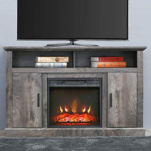 Load image into Gallery viewer, PatioFestival Electric Fireplace TV Stand Entertainment Center Corner Fire Place Heaters Tv Console with Generic Rustic Furniture for TVs up to 42&quot; Wide, Rustic
