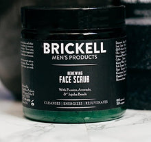 Load image into Gallery viewer, Brickell Men&#39;s Renewing Face Scrub for Men, Natural and Organic Deep Exfoliating Facial Scrub Formulated with Jojoba Beads, Coffee Extract and Pumice, 4 Ounce, Scented
