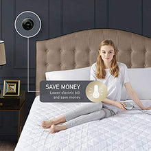 Load image into Gallery viewer, Premium Heated Mattress Pad King Size 78x80 | Quilted Cotton Heated Mattress Pad with 20 Heat Setting Dual Controller &amp; Auto Shut Off | Relieve Sore Muscles/Joints
