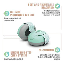 Load image into Gallery viewer, Alpine Muffy Baby Ear Protection for Newborn and Babies up to 36 Months - Noise Reduction Earmuffs for Toddlers and Kids to Prevent Hearing Damage &amp; Improve Sleep - Official Sophie La Girafe Edition
