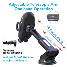 Load image into Gallery viewer, Suction Cup Phone Holder for Windshield/Dashboard/Window, Universal Dashboard &amp; Windshield Sturdy Suction Cup Car Phone Mount with Strong Sticky Gel Pad,Compatible W/ iPhone, Samsung &amp;Other Smartphone

