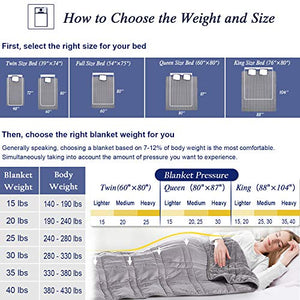 OMYSTYLE California King Size Weighted Blanket 20lbs(88''x104'', Double-Sided), Reversible Weighted Blanket with Warm Short Plush and Cool Tencel Fabric for All Season Use - Carry Bag Included