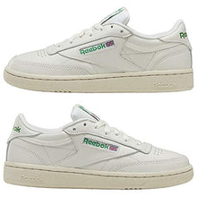 Load image into Gallery viewer, Reebok Women's Club C 85 Sneaker, Chalk/Glen Green/Paper White/Excellent Red, 7
