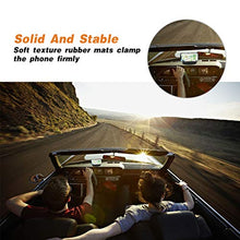 Load image into Gallery viewer, Loncaster Car Phone Holder, Car Phone Mount Silicone Car Pad Mat for Various Dashboards, Slip Free Desk Phone Stand Compatible with iPhone, Samsung, Android Smartphones, GPS Devices and More, Black
