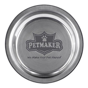 Stainless Steel Hanging Pet Bowls for Dogs and Cats- Cage, Kennel, and Crate Feeder Dish for Food and Water- Set of 2, 8 oz Each By PETMAKER