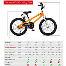 Load image into Gallery viewer, RoyalBaby Kids Bike Boys Girls Freestyle BMX Bicycle with Training Wheels Kickstand Gifts for Children Bikes 16 Inch Orange
