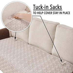 Rose Home Fashion RHF Anti-Slip Oversized Recliner Cover for Leather Sofa & Oversized Recliner Covers, Slipcovers for Recliner, Recliner Covers, Recliner Chair Covers(Recliner-Oversized:Chocolate)