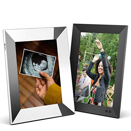 Nixplay Smart Digital Picture Frame Bundle - 10 Inch and 9.7 Inch Metal with 2K Display