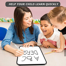 Load image into Gallery viewer, Small Dry Erase Whiteboard, SIOSSION 11x8.3inches Hanging Writing Drawing&amp;Planning White Board Double Sided Magnetic Board with Magnetic Dry Erase Marker&amp;Eraser for Children Home School Using (Black)
