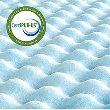 Load image into Gallery viewer, ZINUS 1.5 Inch Swirl Gel Cooling Memory Foam Mattress Topper / Cooling, Airflow Design / CertiPUR-US Certified, Twin
