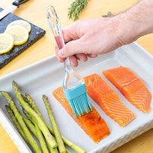 Load image into Gallery viewer, Teal Silicone Pastry Brush for Cooking and Baking, Basting Brush for Oil and Sauce , BBQ Grill Brush Kitchen Joy - Ideal as Turkey Baster, Cooking Brush &amp; Food Pastry Brush for Baking
