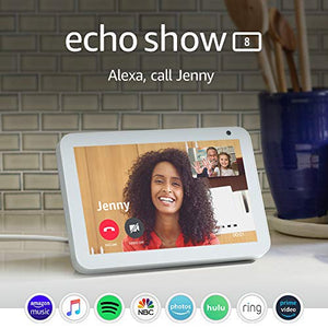 Echo Show 8 -- HD smart display with Alexa – stay connected with video calling  - Sandstone