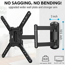 Load image into Gallery viewer, MOUNTUP TV Wall Mounts TV Bracket for Most 26-55 Inches TVs, Full Motion TV Wall Mount with Swivel and Extend 17.7 Inch, TV Mount with Swivel Articulating Arm, Max VESA 400x400mm, MU0009
