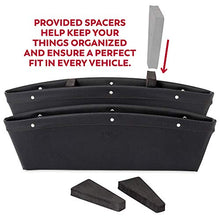 Load image into Gallery viewer, Lusso Gear 2 in 1 Car Seat Gap Organizer - Universal Fit, Storage Pockets Adjust, 2 Set Car Seat Crevice Storage Box, Helps Reduce Distracted Driving &amp; Holds Phone, Money, Cards, Keys, Remote
