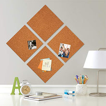 Load image into Gallery viewer, Quartet Cork Tiles, Cork Board, 12 Inches x 12 Inches, Corkboard, Wall Bulletin Boards, Natural, 8 Count (108)
