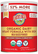 Load image into Gallery viewer, Earth&#39;s Best Organic Dairy Infant Powder Formula with Iron, Omega-3 DHA and Omega-6 ARA, 35 Ounce
