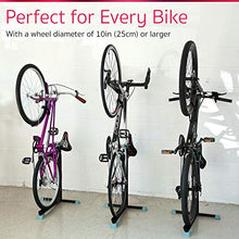 Load image into Gallery viewer, Bike Nook Bicycle Stand, Portable and Stationary Space-Saving Rack with Adjustable Height, for Indoor Bike Storage
