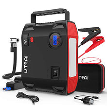Load image into Gallery viewer, Portable Jump Starter with Air Compressor, UTRAI Jstar5 150 PSI 2000A 24000mAh(8L Gas 7.5L Diesel Engine) 12V Battery Jump Pack with Emergency Light LCD Screen USB QC3.0 for Cars, Trucks, SUV
