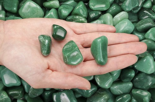 Load image into Gallery viewer, Fantasia Materials: 1 lb Tumbled Green Aventurine A Grade Stones from Brazil - Small - 0.75" to 1.25" avg