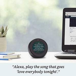 Echo Spot - Smart Alarm Clock with Alexa - Black