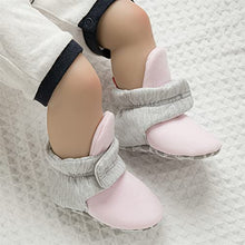 Load image into Gallery viewer, Meckior Infant Baby Boys Girls Cotton Booties Winter Fleece Warm Cozy Socks Soft Bottom Newborn Toddle First Walkers Crib Shoes with Grippers
